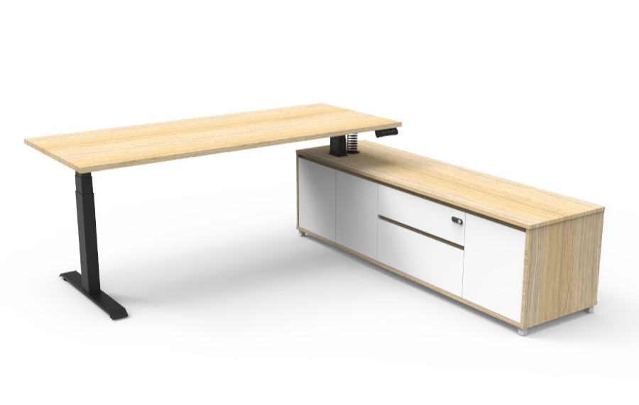 Boost+ Executive Desk 187 - Right Hand Side Configuration